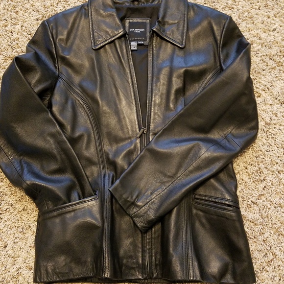 Black Leather Blazer - Picture 2 of 7